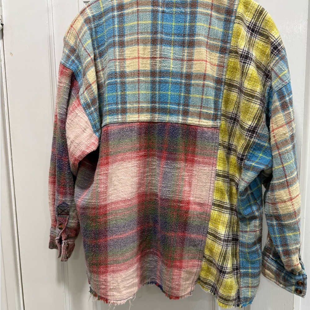 Urban Outfitters 
BDG Red, yellow and Blue Patchwork Plaid Shirt XS - Picture 9 of 16